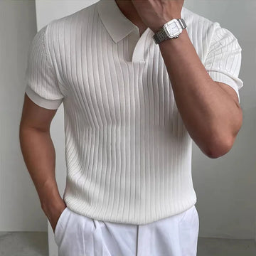 Edvard Noir Riviera Polo – Men’s Luxury Golf & Breathable Knit
